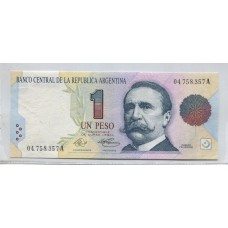 ARGENTINA COL. 734a BILLETE DE 1 PESO CONVERTIBLE SIN CIRCULAR UNC